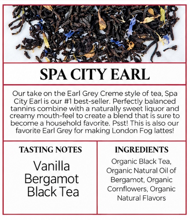 Loose leaf tea selection