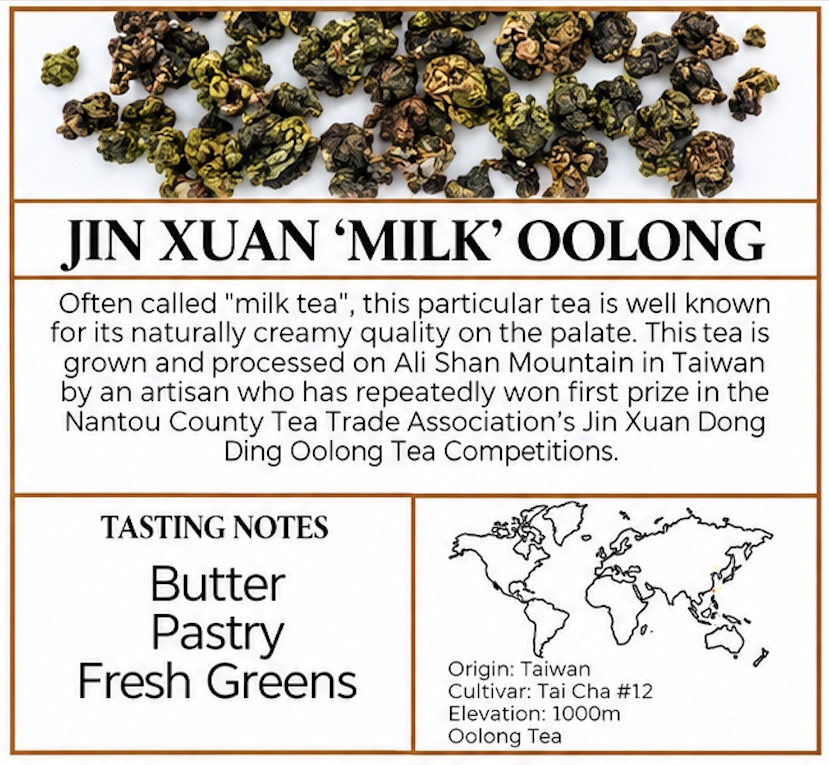 Loose leaf tea selection