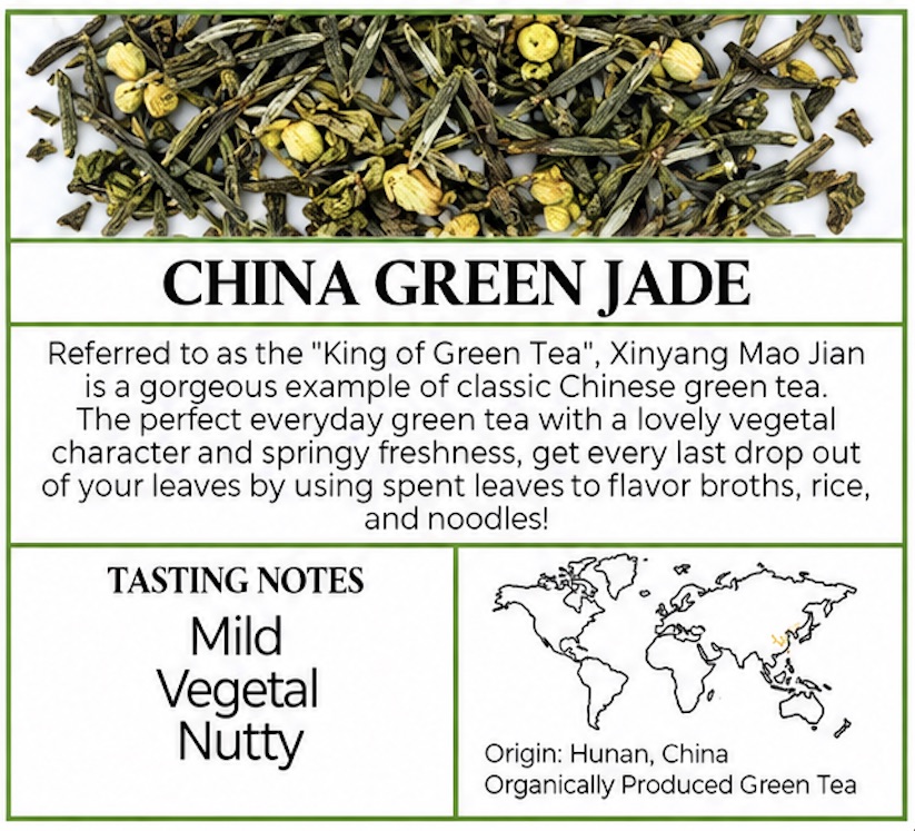 Loose leaf tea selection