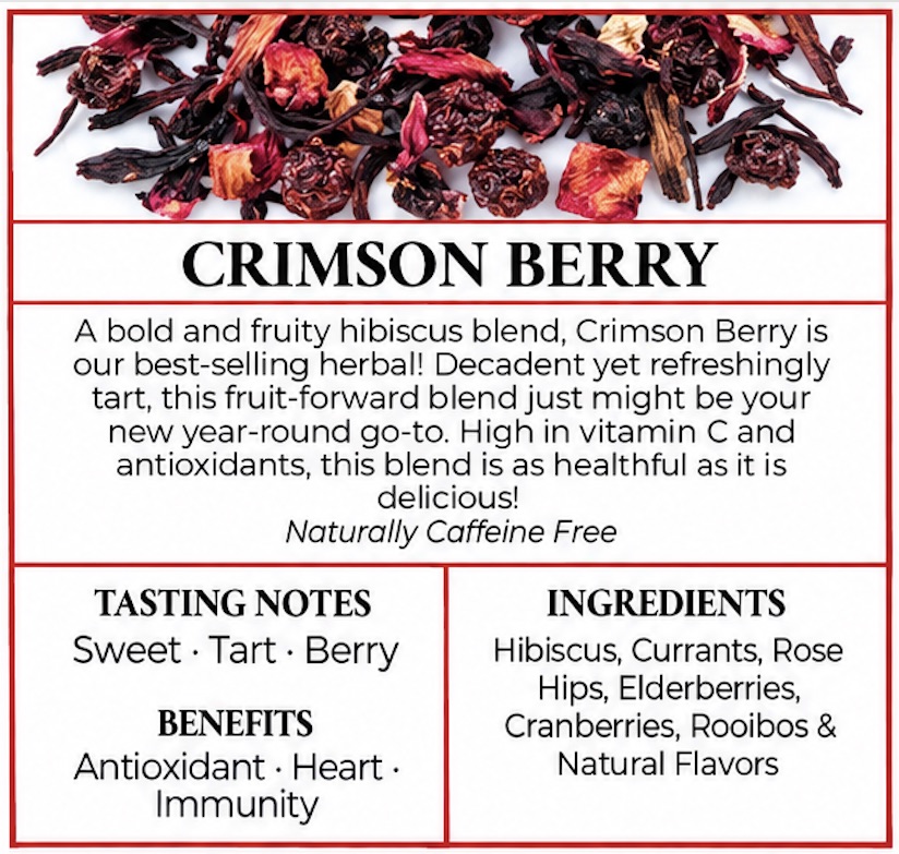 Loose leaf tea selection