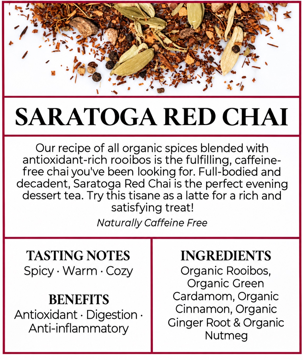 Loose leaf tea selection