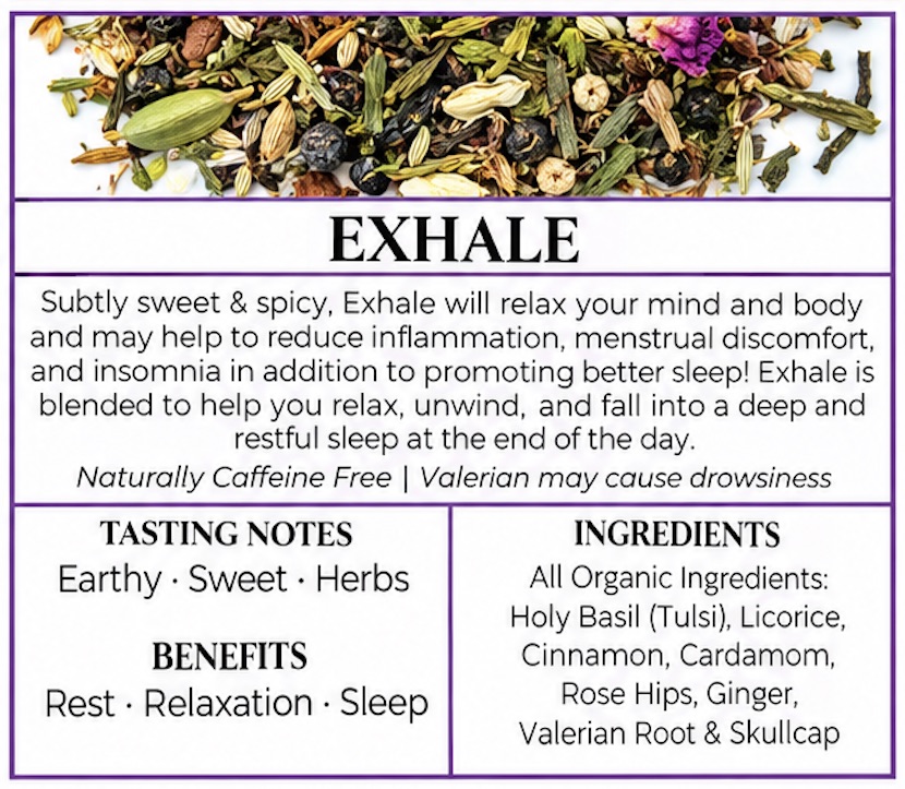 Loose leaf tea selection
