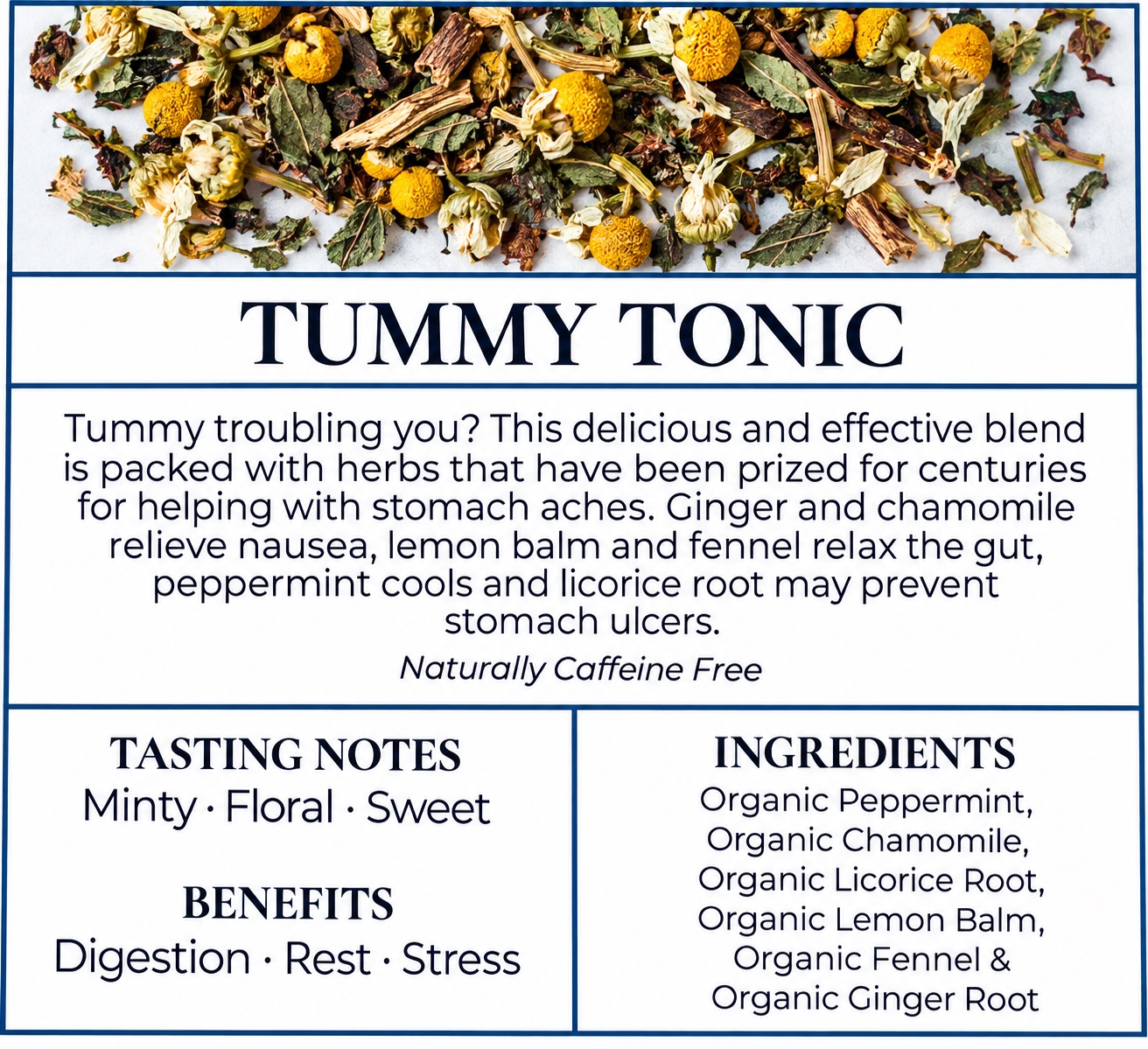 Loose leaf tea selection